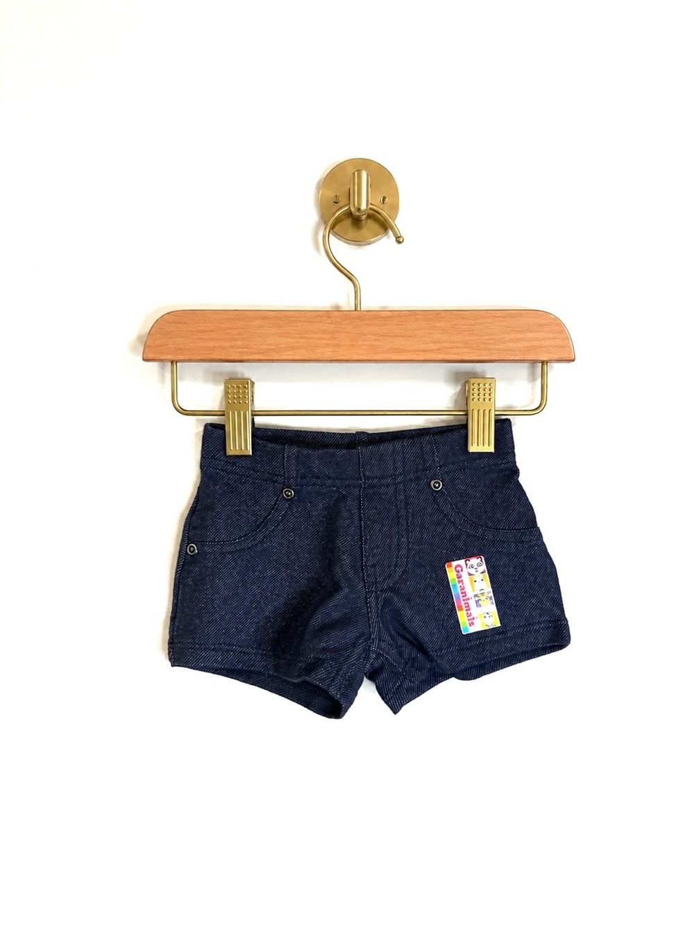 Garanimals Denim Knit Shorts Baby Size 12M Dark Wash Pull-On Stretch